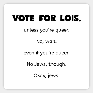 Vote for Lois - Family Guy Sticker